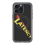 スリムプロテクションプレミアムケース with MagSafe［ LATENCY - Rock logo - Black ］