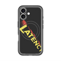 スリムプロテクションプレミアムケース with MagSafe［ LATENCY - Rock logo - Black ］