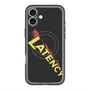 スリムプロテクションプレミアムケース with MagSafe［ LATENCY - Rock logo - Black ］