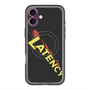 スリムプロテクションプレミアムケース with MagSafe［ LATENCY - Rock logo - Black ］