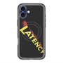 スリムプロテクションプレミアムケース with MagSafe［ LATENCY - Rock logo - Black ］