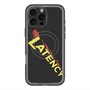 スリムプロテクションプレミアムケース with MagSafe［ LATENCY - Rock logo - Black ］