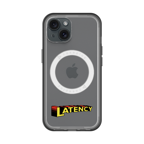 スリムプロテクションプレミアムケース with MagSafe［ LATENCY - Rock logo ］