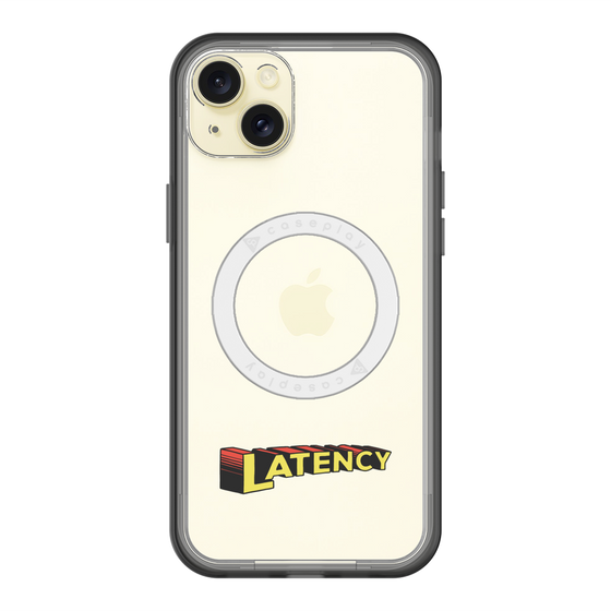 スリムプロテクションプレミアムケース with MagSafe［ LATENCY - Rock logo ］