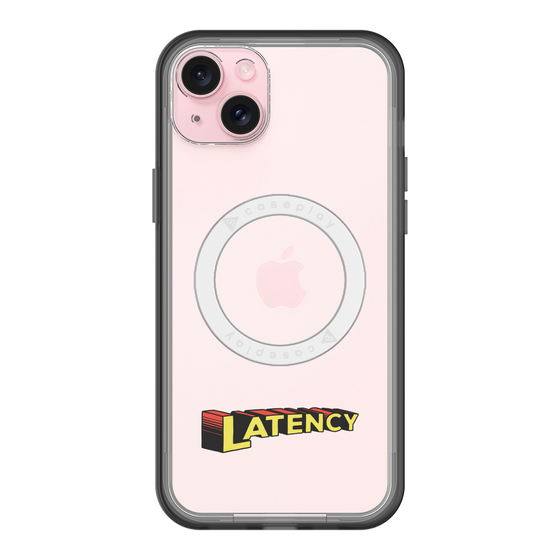 スリムプロテクションプレミアムケース with MagSafe［ LATENCY - Rock logo ］