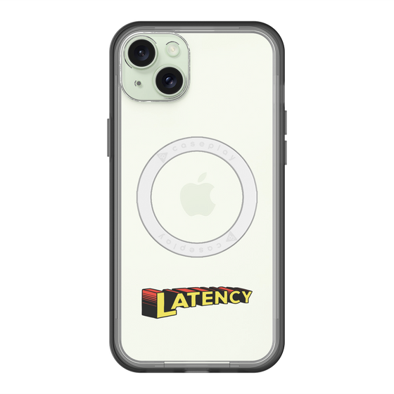 スリムプロテクションプレミアムケース with MagSafe［ LATENCY - Rock logo ］