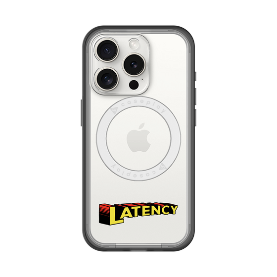 スリムプロテクションプレミアムケース with MagSafe［ LATENCY - Rock logo ］
