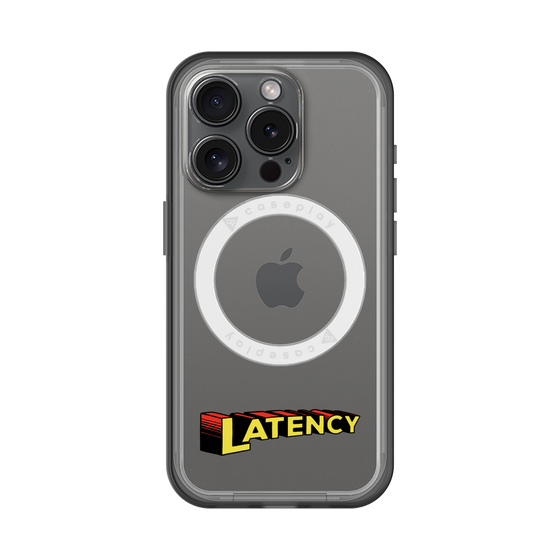 スリムプロテクションプレミアムケース with MagSafe［ LATENCY - Rock logo ］