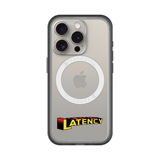 スリムプロテクションプレミアムケース with MagSafe［ LATENCY - Rock logo ］