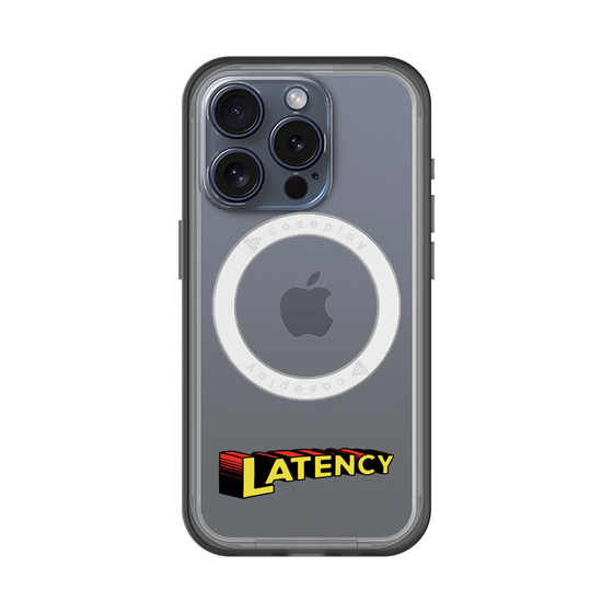 スリムプロテクションプレミアムケース with MagSafe［ LATENCY - Rock logo ］