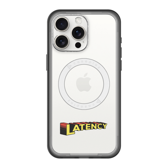 スリムプロテクションプレミアムケース with MagSafe［ LATENCY - Rock logo ］
