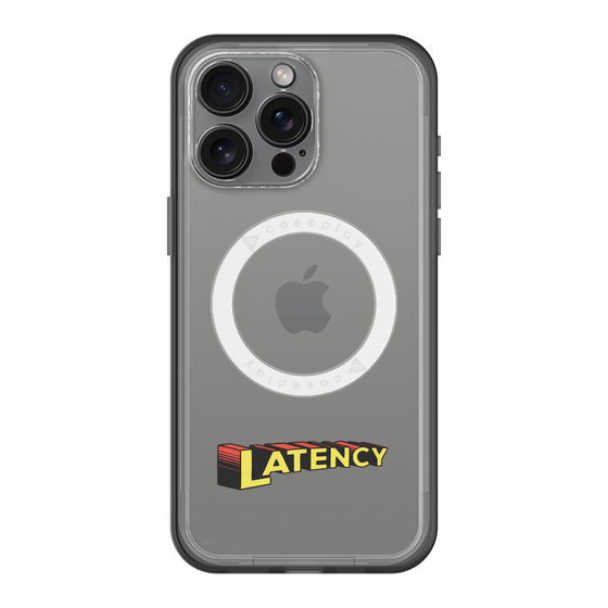 スリムプロテクションプレミアムケース with MagSafe［ LATENCY - Rock logo ］