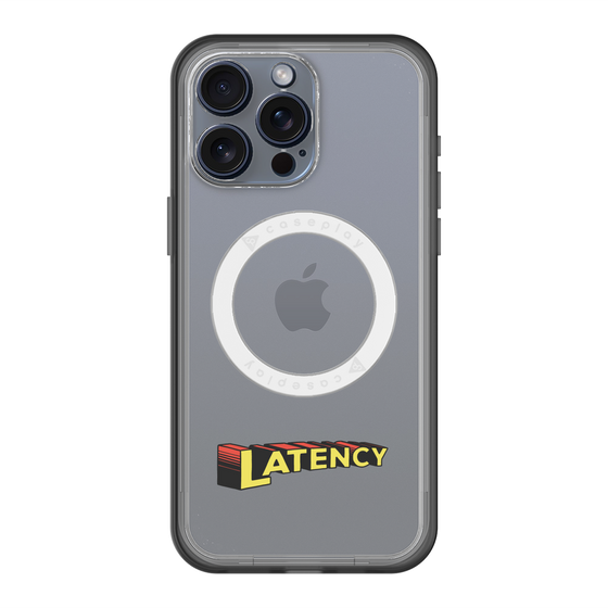 スリムプロテクションプレミアムケース with MagSafe［ LATENCY - Rock logo ］