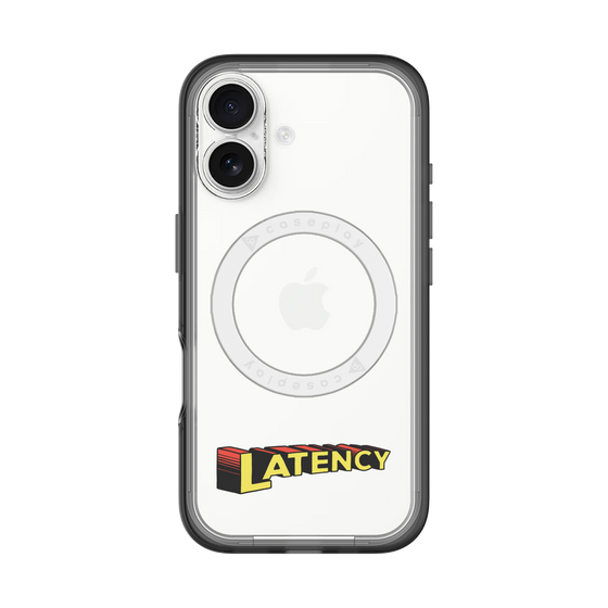 スリムプロテクションプレミアムケース with MagSafe［ LATENCY - Rock logo ］