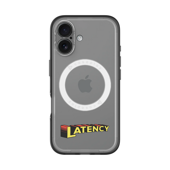 スリムプロテクションプレミアムケース with MagSafe［ LATENCY - Rock logo ］