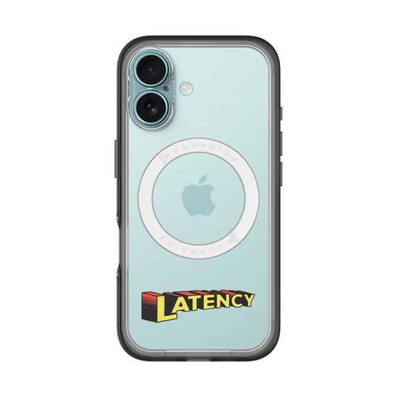スリムプロテクションプレミアムケース with MagSafe［ LATENCY - Rock logo ］