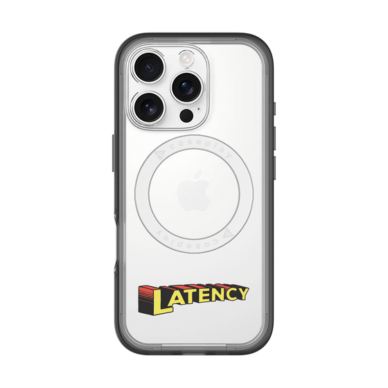 スリムプロテクションプレミアムケース with MagSafe［ LATENCY - Rock logo ］