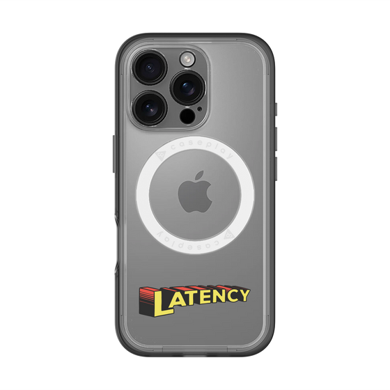 スリムプロテクションプレミアムケース with MagSafe［ LATENCY - Rock logo ］