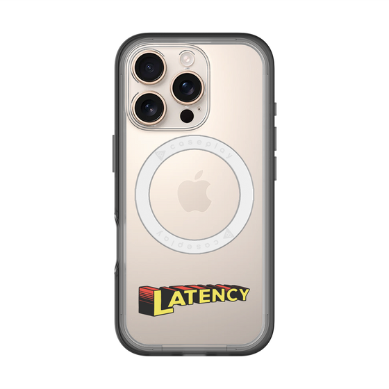 スリムプロテクションプレミアムケース with MagSafe［ LATENCY - Rock logo ］
