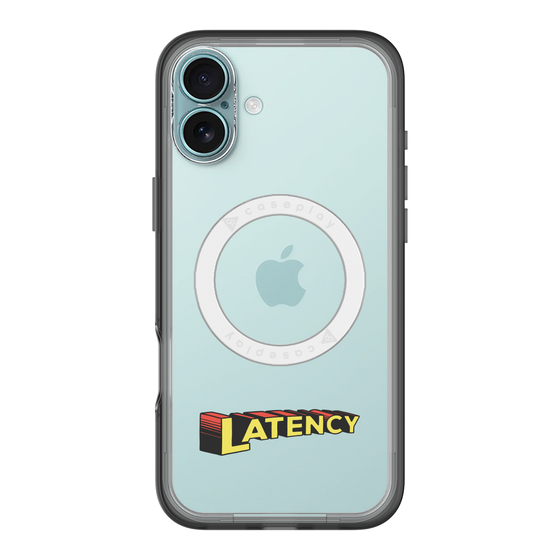 スリムプロテクションプレミアムケース with MagSafe［ LATENCY - Rock logo ］