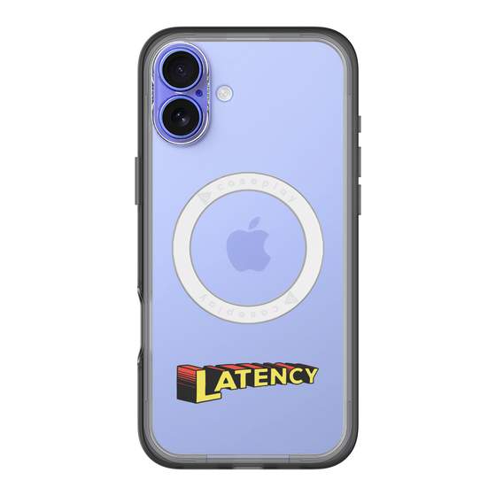 スリムプロテクションプレミアムケース with MagSafe［ LATENCY - Rock logo ］