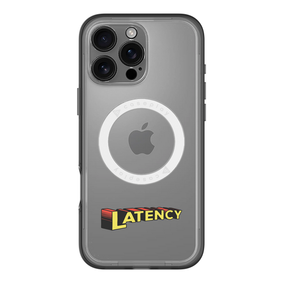 スリムプロテクションプレミアムケース with MagSafe［ LATENCY - Rock logo ］
