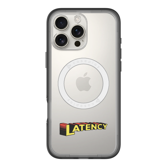 スリムプロテクションプレミアムケース with MagSafe［ LATENCY - Rock logo ］