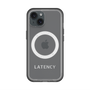 スリムプロテクションプレミアムケース with MagSafe［ LATENCY - Logotype - Gray ］