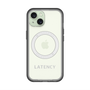 スリムプロテクションプレミアムケース with MagSafe［ LATENCY - Logotype - Gray ］
