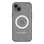 スリムプロテクションプレミアムケース with MagSafe［ LATENCY - Logotype - Gray ］