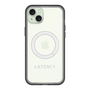 スリムプロテクションプレミアムケース with MagSafe［ LATENCY - Logotype - Gray ］
