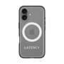 スリムプロテクションプレミアムケース with MagSafe［ LATENCY - Logotype - Gray ］