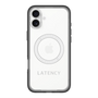 スリムプロテクションプレミアムケース with MagSafe［ LATENCY - Logotype - Gray ］