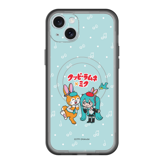 スリムプロテクションプレミアムケース with MagSafe［ 初音ミク×クッピーラムネ - 初音ミク×クッピー - デフォルメイラスト ］