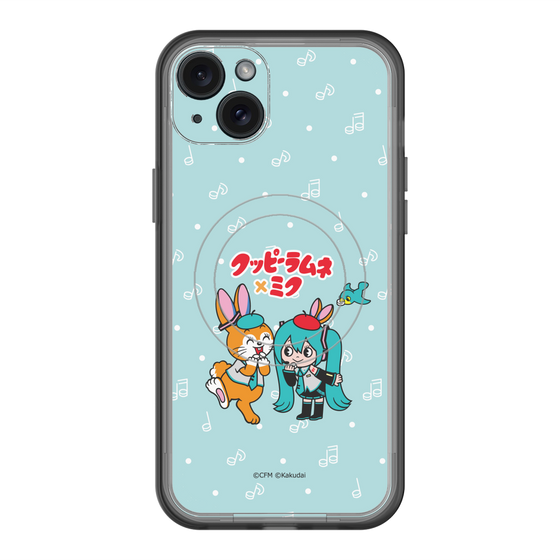 スリムプロテクションプレミアムケース with MagSafe［ 初音ミク×クッピーラムネ - 初音ミク×クッピー - デフォルメイラスト ］