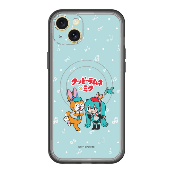 スリムプロテクションプレミアムケース with MagSafe［ 初音ミク×クッピーラムネ - 初音ミク×クッピー - デフォルメイラスト ］