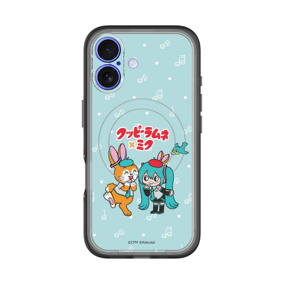 スリムプロテクションプレミアムケース with MagSafe［ 初音ミク×クッピーラムネ - 初音ミク×クッピー - デフォルメイラスト ］