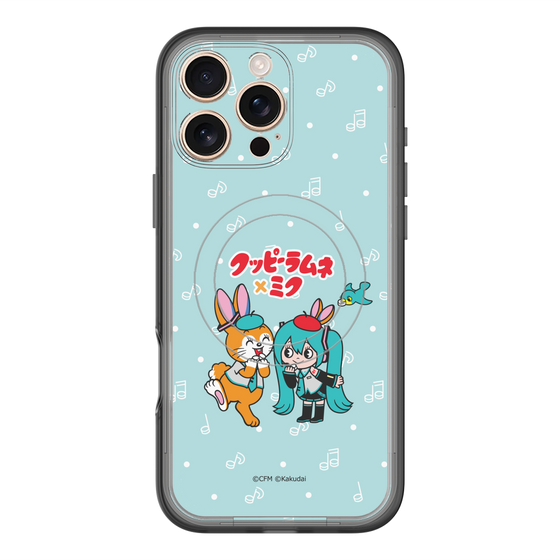 スリムプロテクションプレミアムケース with MagSafe［ 初音ミク×クッピーラムネ - 初音ミク×クッピー - デフォルメイラスト ］