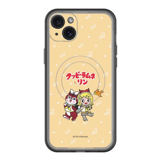 スリムプロテクションプレミアムケース with MagSafe［ 初音ミク×クッピーラムネ - 鏡音リン×ラム - デフォルメイラスト ］