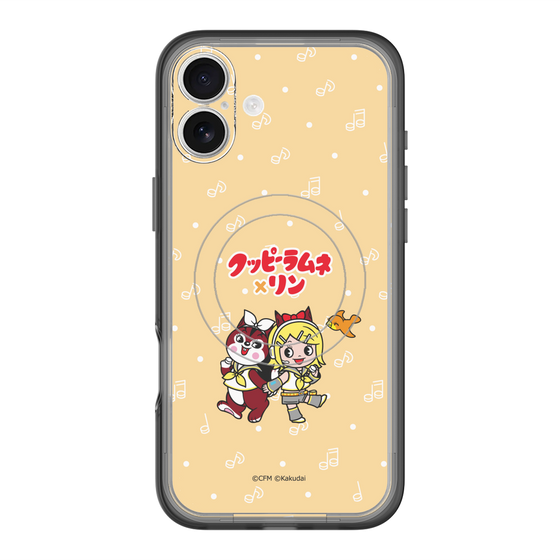 スリムプロテクションプレミアムケース with MagSafe［ 初音ミク×クッピーラムネ - 鏡音リン×ラム - デフォルメイラスト ］