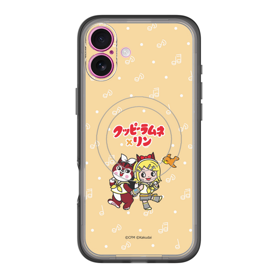 スリムプロテクションプレミアムケース with MagSafe［ 初音ミク×クッピーラムネ - 鏡音リン×ラム - デフォルメイラスト ］