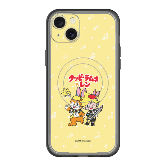 スリムプロテクションプレミアムケース with MagSafe［ 初音ミク×クッピーラムネ - 鏡音レン×クッピー - デフォルメイラスト ］