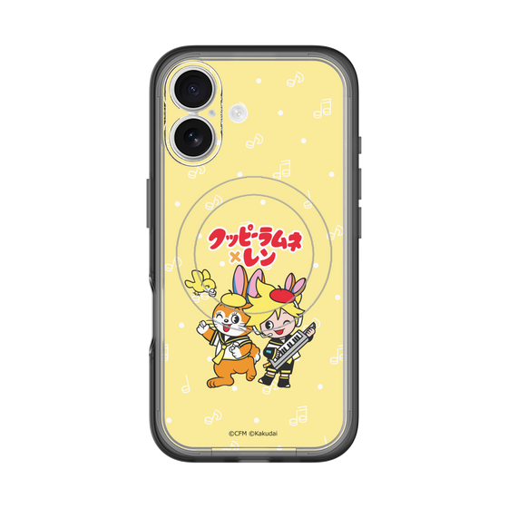 スリムプロテクションプレミアムケース with MagSafe［ 初音ミク×クッピーラムネ - 鏡音レン×クッピー - デフォルメイラスト ］