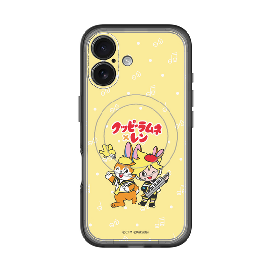 スリムプロテクションプレミアムケース with MagSafe［ 初音ミク×クッピーラムネ - 鏡音レン×クッピー - デフォルメイラスト ］