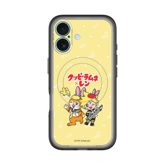 スリムプロテクションプレミアムケース with MagSafe［ 初音ミク×クッピーラムネ - 鏡音レン×クッピー - デフォルメイラスト ］