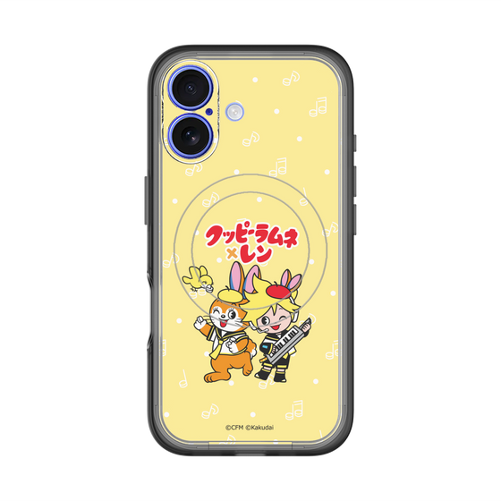 スリムプロテクションプレミアムケース with MagSafe［ 初音ミク×クッピーラムネ - 鏡音レン×クッピー - デフォルメイラスト ］