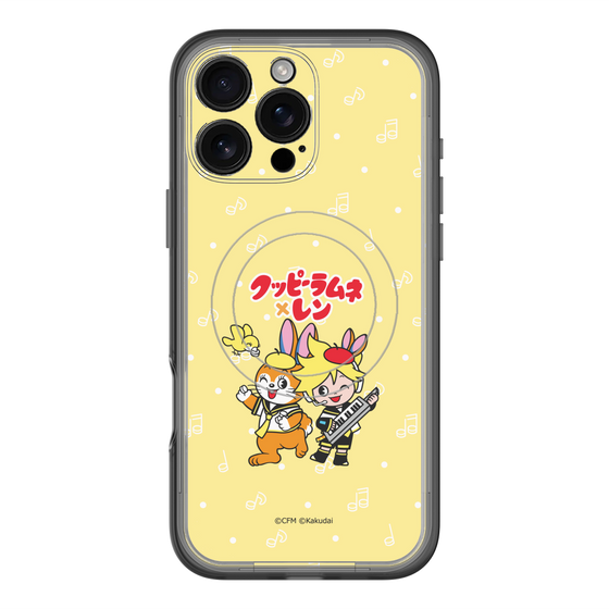 スリムプロテクションプレミアムケース with MagSafe［ 初音ミク×クッピーラムネ - 鏡音レン×クッピー - デフォルメイラスト ］