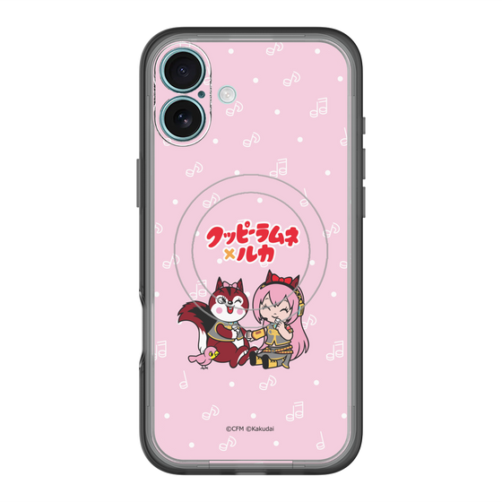 スリムプロテクションプレミアムケース with MagSafe［ 初音ミク×クッピーラムネ - 巡音ルカ×ラム - デフォルメイラスト ］