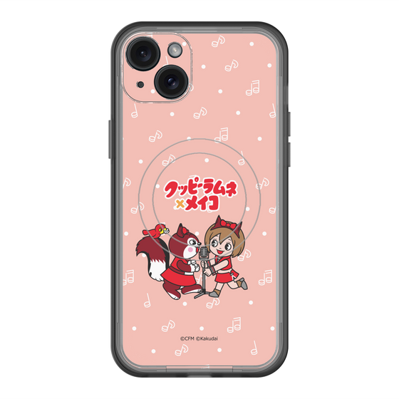 スリムプロテクションプレミアムケース with MagSafe［ 初音ミク×クッピーラムネ - MEIKO×ラム - デフォルメイラスト ］