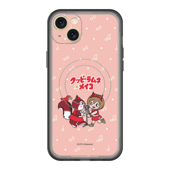 スリムプロテクションプレミアムケース with MagSafe［ 初音ミク×クッピーラムネ - MEIKO×ラム - デフォルメイラスト ］